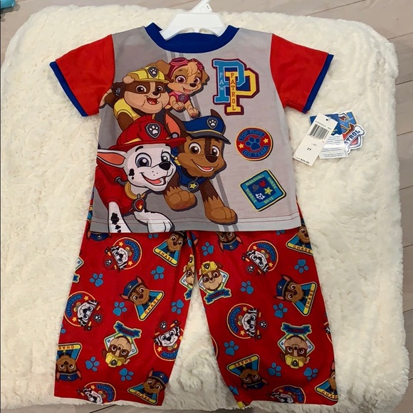Paw Patrol Toddler Fleece Pajama Set 2T NWT